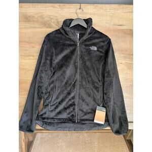 The North Face Osito Jacket Womens Large Black Regular Coupe Droite Full Zip NWT
